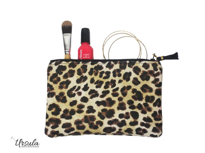 Leopard Print Makeup Bag Zipper Pouch Leopard Bag African Etsy