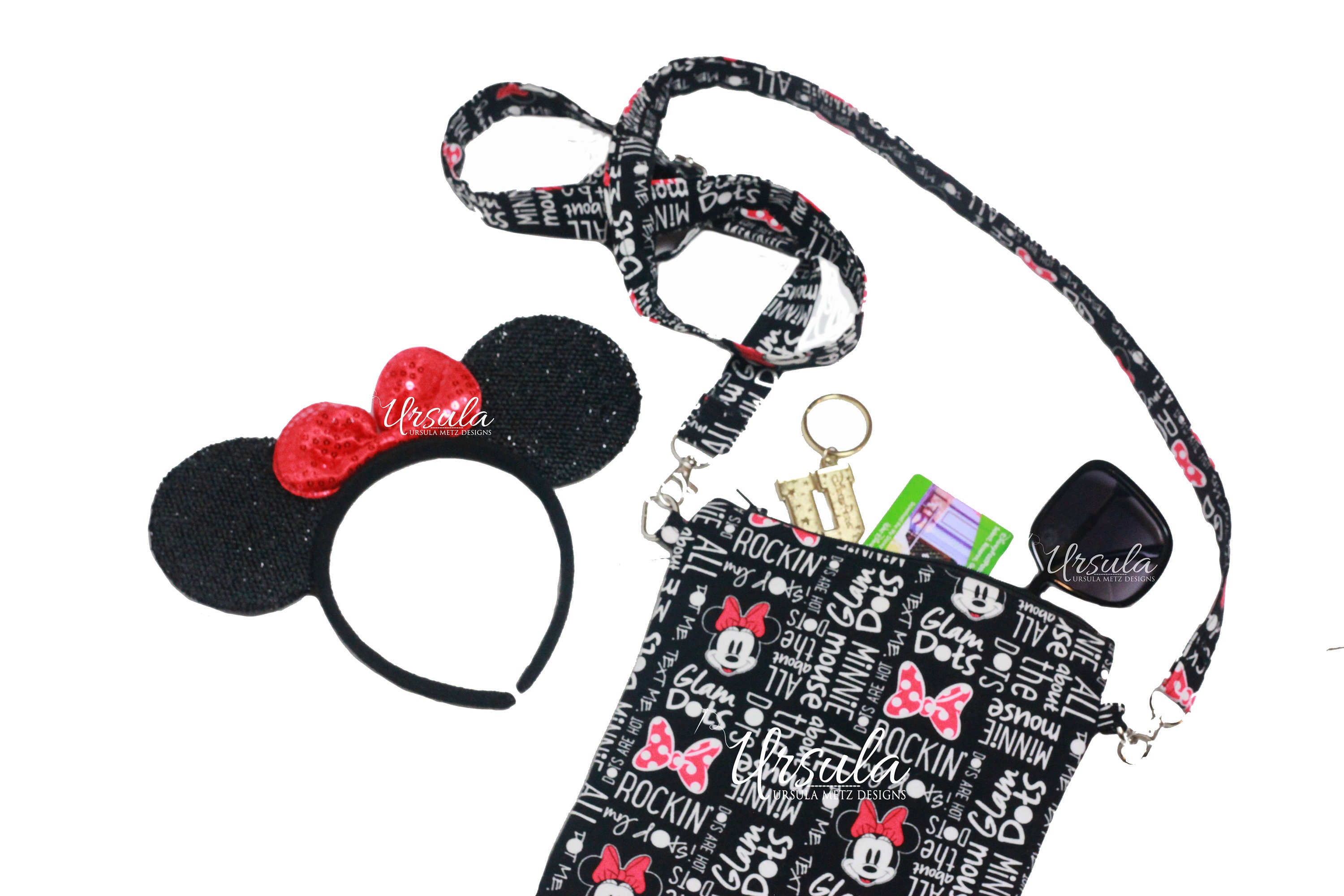 Minnie Mouse Crossbody Bag Disney Purse Red Bows Minnie Etsy