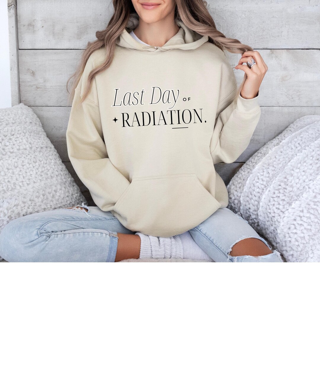 Cancer Treatment Completion Celebration Hoodie, Last Day of Radiation