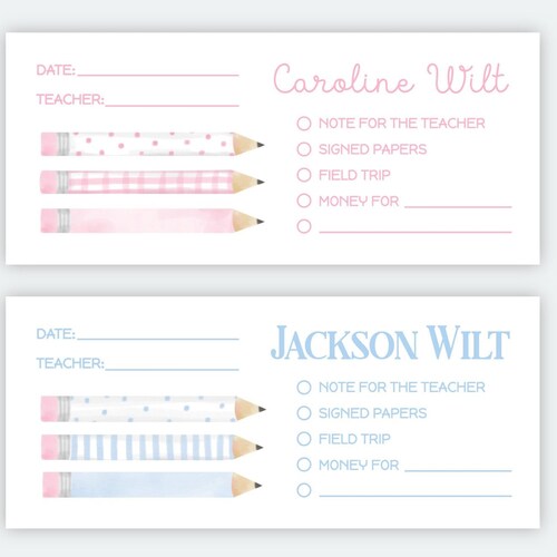 Personalized Envelopes for School Money Back to School Etsy