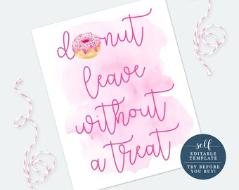 Download Donut Party Signs Etsy