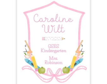 PRINTABLE Editable School Binder Cover | 8.5x11 Personalized Corjl Template | Self-Edit Printable Binder Cover for Students or Teachers