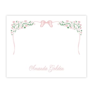 Printable Stationery for Women, Personalized Stationery for Women, Printable Note Cards for Women, Floral Stationery, Floral Note Cards