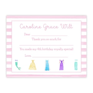 Printable Fill in the Blank Thank You Cards for Kids, Printable Thank You Note for Girls, Princess Thank You Card, Girl Thank You Card, Pink