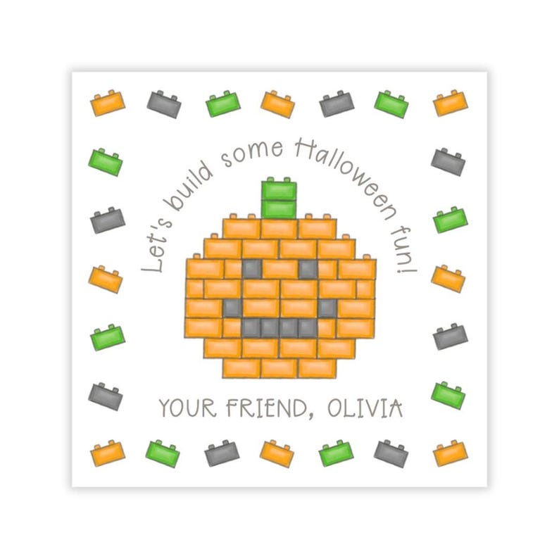 Printable Halloween Gift Tag, Halloween Treat Tag Digital, Halloween