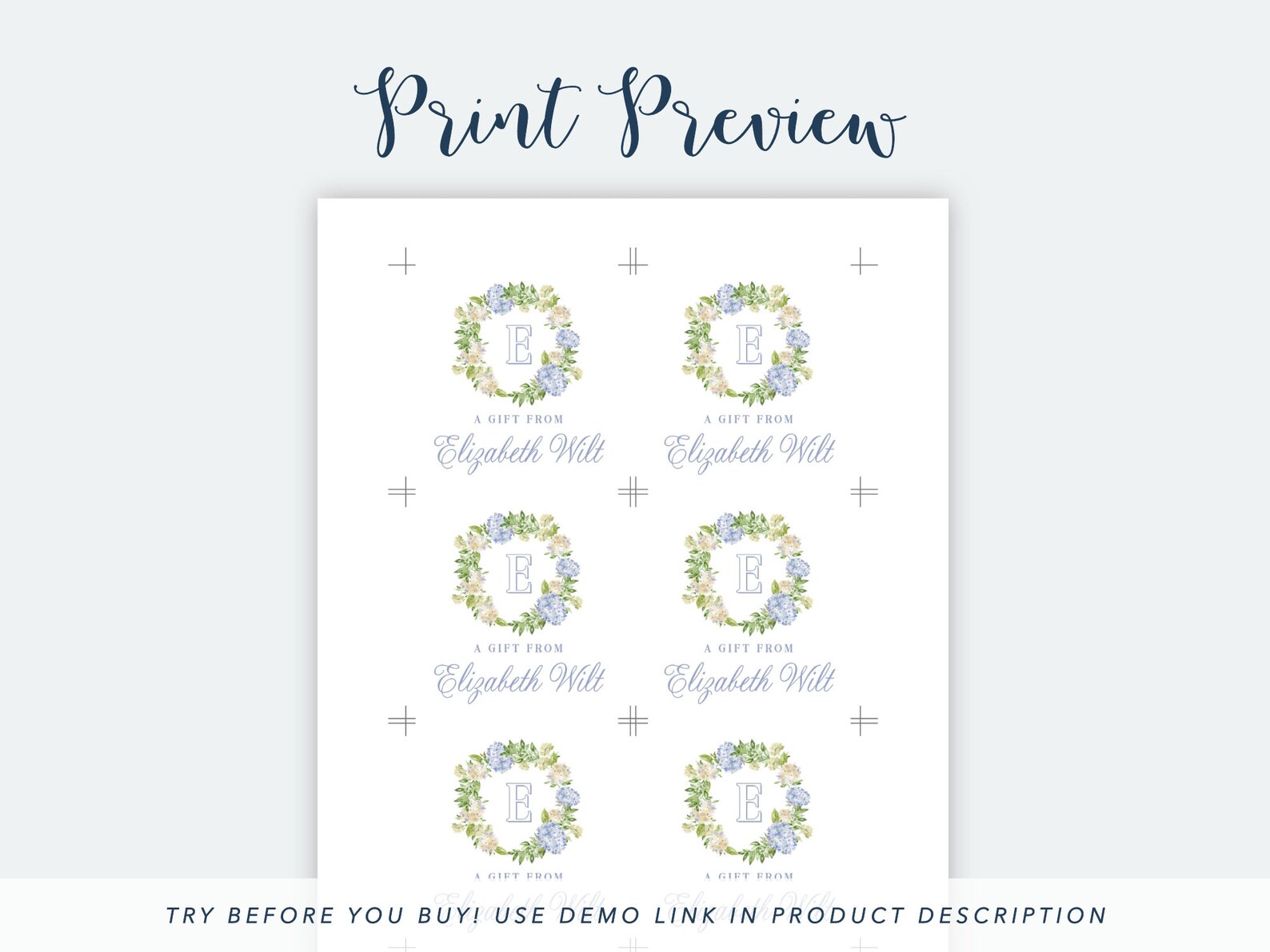 Printable Gift Tag Everyday Gift Tag Template Watercolor | Etsy