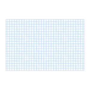 Tovaglietta usa e getta 11x17, tovagliette in carta a quadretti azzurra, tovagliette per baby shower ragazzo, tovagliette per feste di compleanno ragazzo - 24 fogli