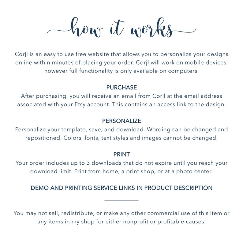 PRINTABLE Bridal Shower Invitation | Editable Corjl Template | Blue Coastal Elegance Design | Bridal Luncheon | Rehearsal Dinner | 109 image 4