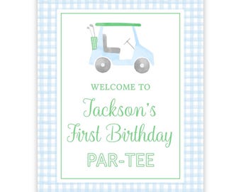 16x20 Printable Golf Birthday Sign, Golf Birthday Party, Golf Party Sign, Golf First Birthday, Golf Welcome Sign, Golf Party Decorations