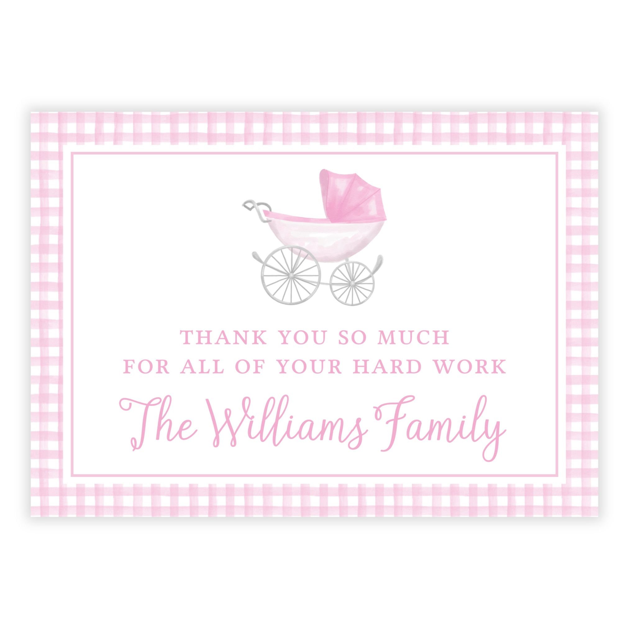 Printable Baby Girl Thank You Sign 8x10, Labor and Delivery Thank
