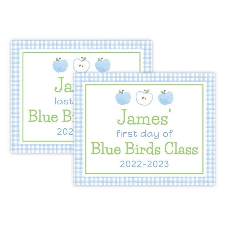 PRINTABLE Back to School Sign | First & Last Day of School | Editable 8x10 Corjl Template | Digital Download for Kids Photo Prop | 201 image 1