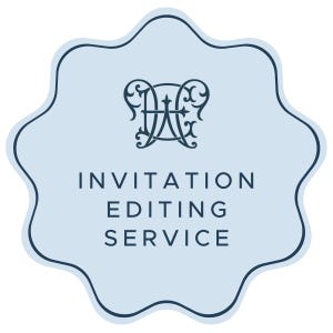 Invitation Editing Service | Add-On for Emily Wilt Designs Templates | Includes Editing Made by Emily