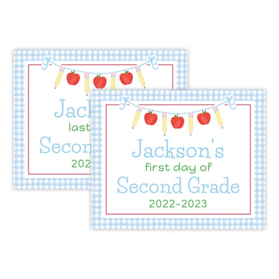 PRINTABLE Back to School Sign | First & Last Day of School | Editable 8x10 Corjl Template | Digital Download for Kids Photo Prop | 201