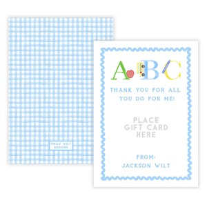 PRINTABLE Teacher Gift Card Holder Template | Back to School Corjl ...