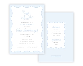 PRINTABLE Baby Shower Invitation Template by Emily Wilt Designs