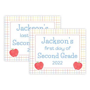 PRINTABLE Back to School Sign | First & Last Day of School | Editable 8x10 Corjl Template | Digital Download for Kids Photo Prop | 201