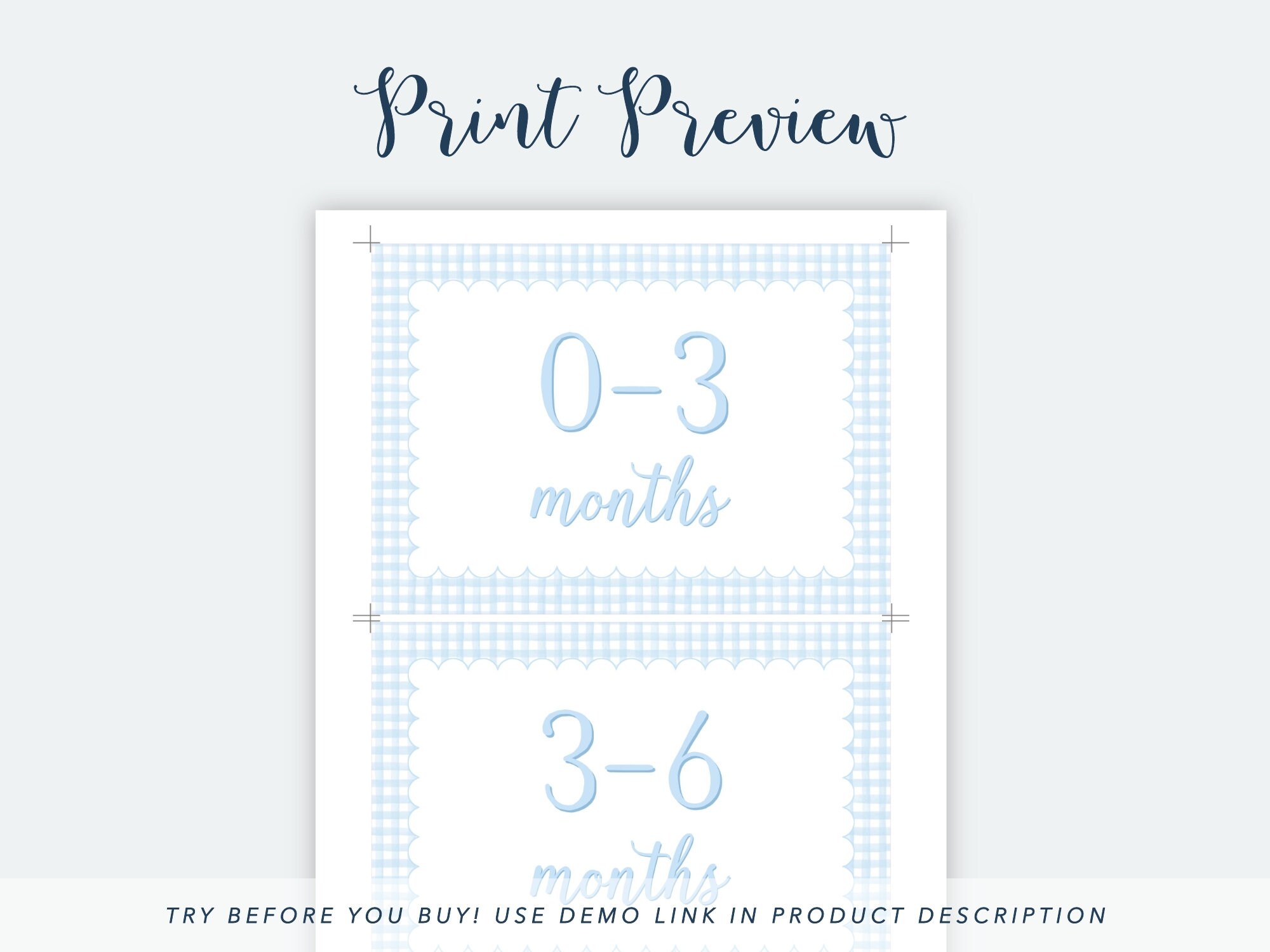 Printable Nursery Organization Labels Baby Clothes Storage | Etsy