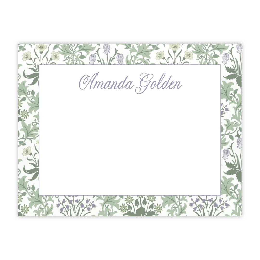 Printable Stationery for Women, Personalized Stationery for Women ...
