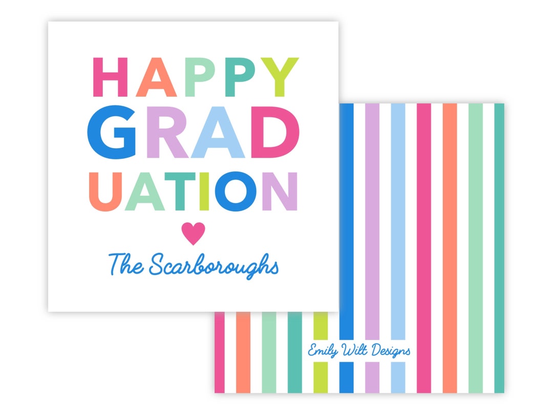 Printable Graduation Gift Tags Happy Graduation Enclosure - Etsy
