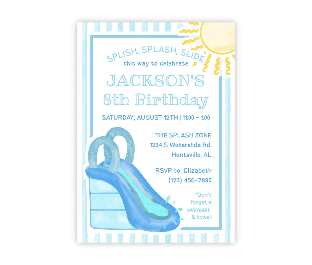 printable-water-slide-party-invitation-watercolor-water-slide-birthday-party-invitation-waterslide-invitation-water-slide-invitation-etsy