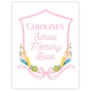PRINTABLE Editable School Binder Cover | 8.5x11 Personalized Corjl Template | Self-Edit Printable Binder Cover for Students or Teachers