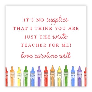 Printable Teacher Appreciation Gift Tag Teacher Gift Tag - Etsy