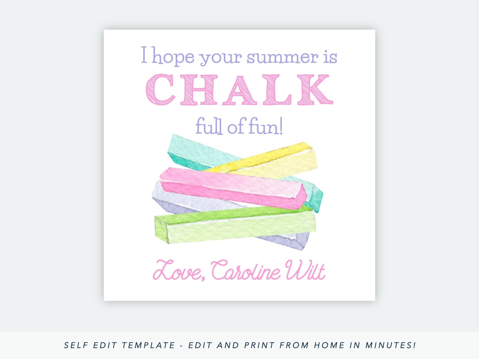 Printable End Of School Gift Tags For Class Last Day Of School Gift 