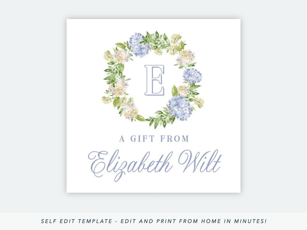 Printable Gift Tag Everyday Gift Tag Template Watercolor - Etsy
