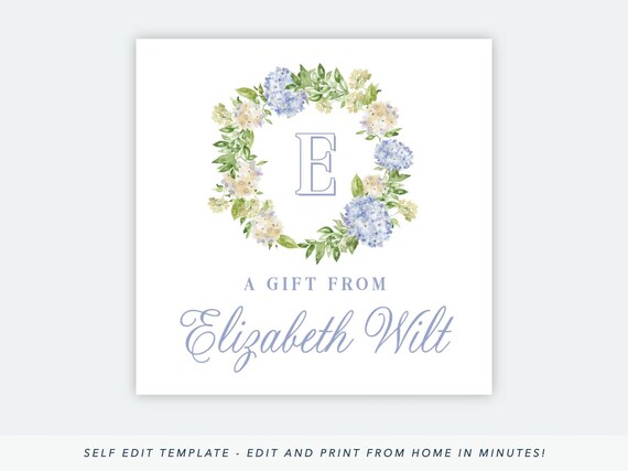 Printable Gift Tag Everyday Gift Tag Template Watercolor | Etsy