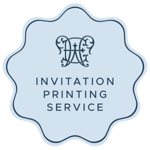Invitation Printing Service | Add-On for Emily Wilt Designs Templates | Printed Invites with Envelopes | Includes Editing by Emily