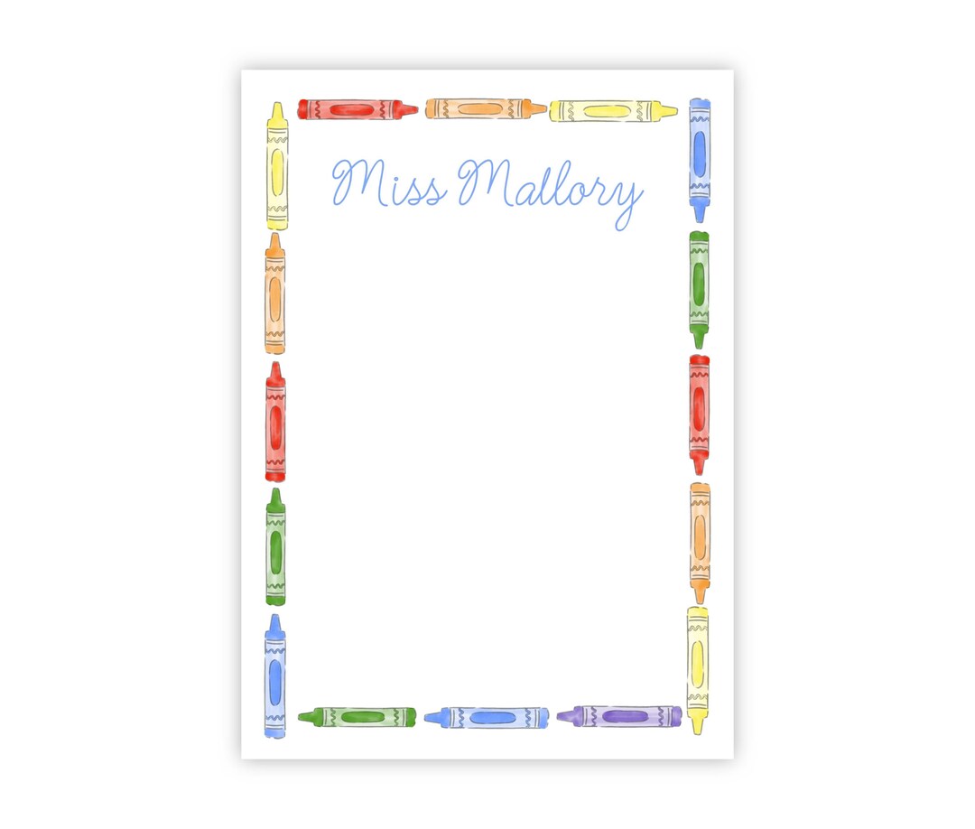 Personalized Teacher Notepad | 50 Sheet Custom Notepad for School or ...