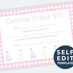 Printable Fill in the Blank Thank You Cards for Kids | Etsy