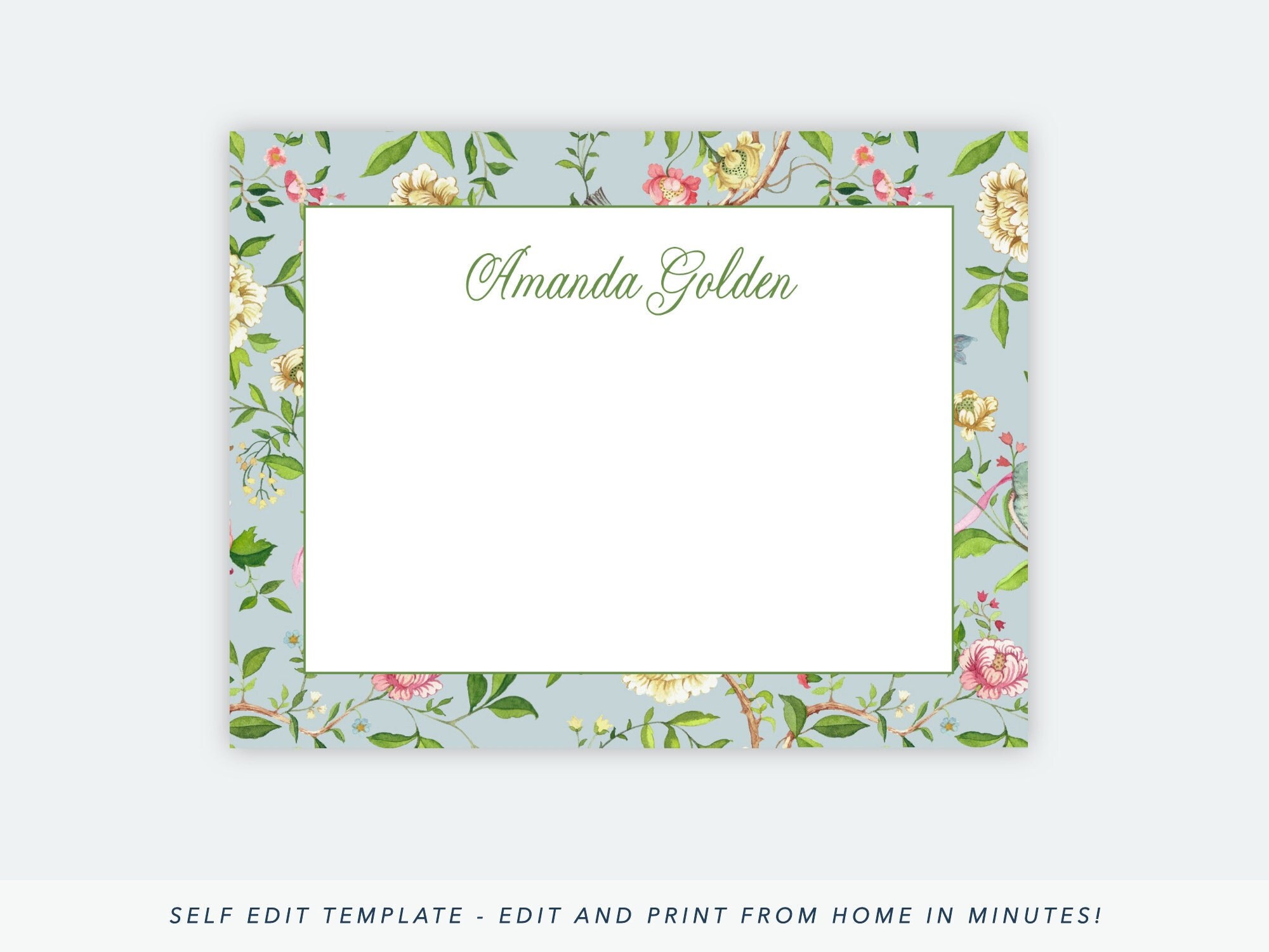 Printable Stationery For Women Personalized Stationery For Women 
