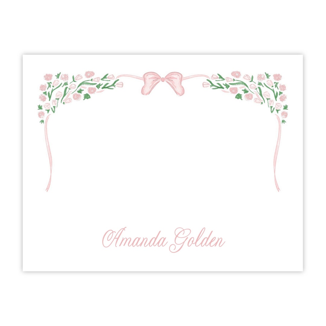 Printable Stationery for Women, Personalized Stationery for Women ...
