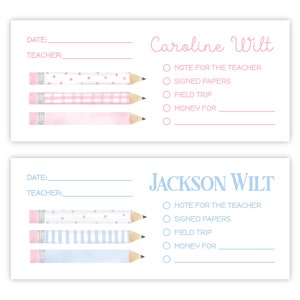 PRINTED School Money Envelopes | Personalized Set of 20 | Back to School Envelopes for Lunch, Field Trip, Cash or Check | Free Shipping