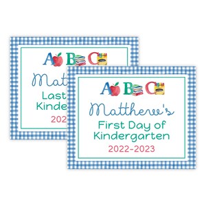 Cartello stampabile per il ritorno a scuola / Primo e ultimo giorno di scuola / Modello Corjl 8x10 modificabile / Download digitale per foto di scena per bambini / 201