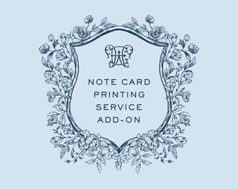 Note Card Printing Service | Add-On for Emily Wilt Designs Templates | Printed Notecards with Envelopes | Includes Editing by Emily