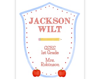 PRINTABLE Editable School Binder Cover | 8.5x11 Personalized Corjl Template | Self-Edit Printable Binder Cover for Students or Teachers