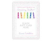 PRINTABLE Teacher Gift Card Holder Template | Back to School Corjl Design | First Day of School Teacher Gift | Editable Card Holder | 200