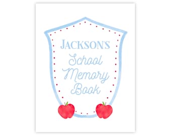 PRINTABLE Editable School Binder Cover | 8.5x11 Personalized Corjl Template | Self-Edit Printable Binder Cover for Students or Teachers