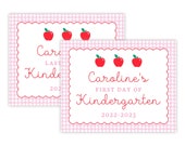 PRINTABLE Back to School Sign | First & Last Day of School | Editable 8x10 Corjl Template | Digital Download for Kids Photo Prop | 201