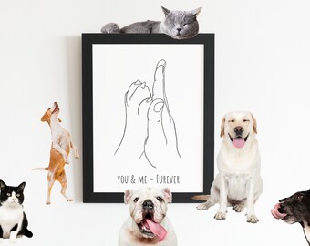 Cadeau personnalisé pour maman chien/chat|Cadeau papa chien|Dessin au trait|Furbaby|Animal de compagnie personnalisable|Cadeau pour animal de compagnie|Cadeau pour propriétaire de chien|Animal de compagnie à la mémoire de|Mémorial pour animal de compagnie|Chien|Patte