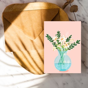 Personalisierbare Grußkarte|Blanko Grußkarte|Alles Gute zum Geburtstagkarte|Blumenbemalung|Freunde Geburtstag|Sympathie|Jubiläum|Hochzeit|Valentinsgrüße