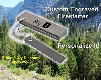 Fire Starter, Personalized Gift, Survival Gear