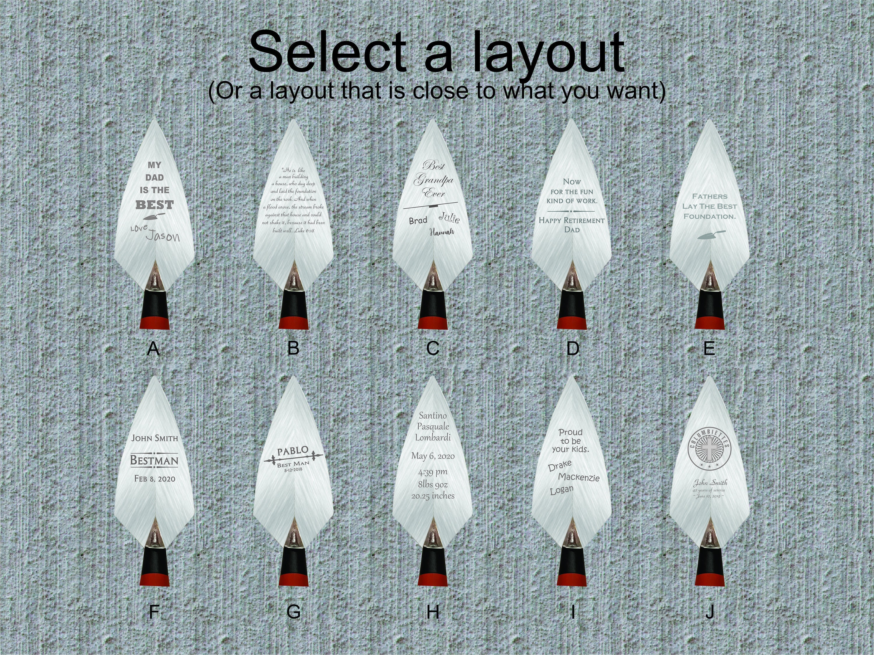 Custom Engraved Mason TrowelPersonalized Hand Trowel Etsy