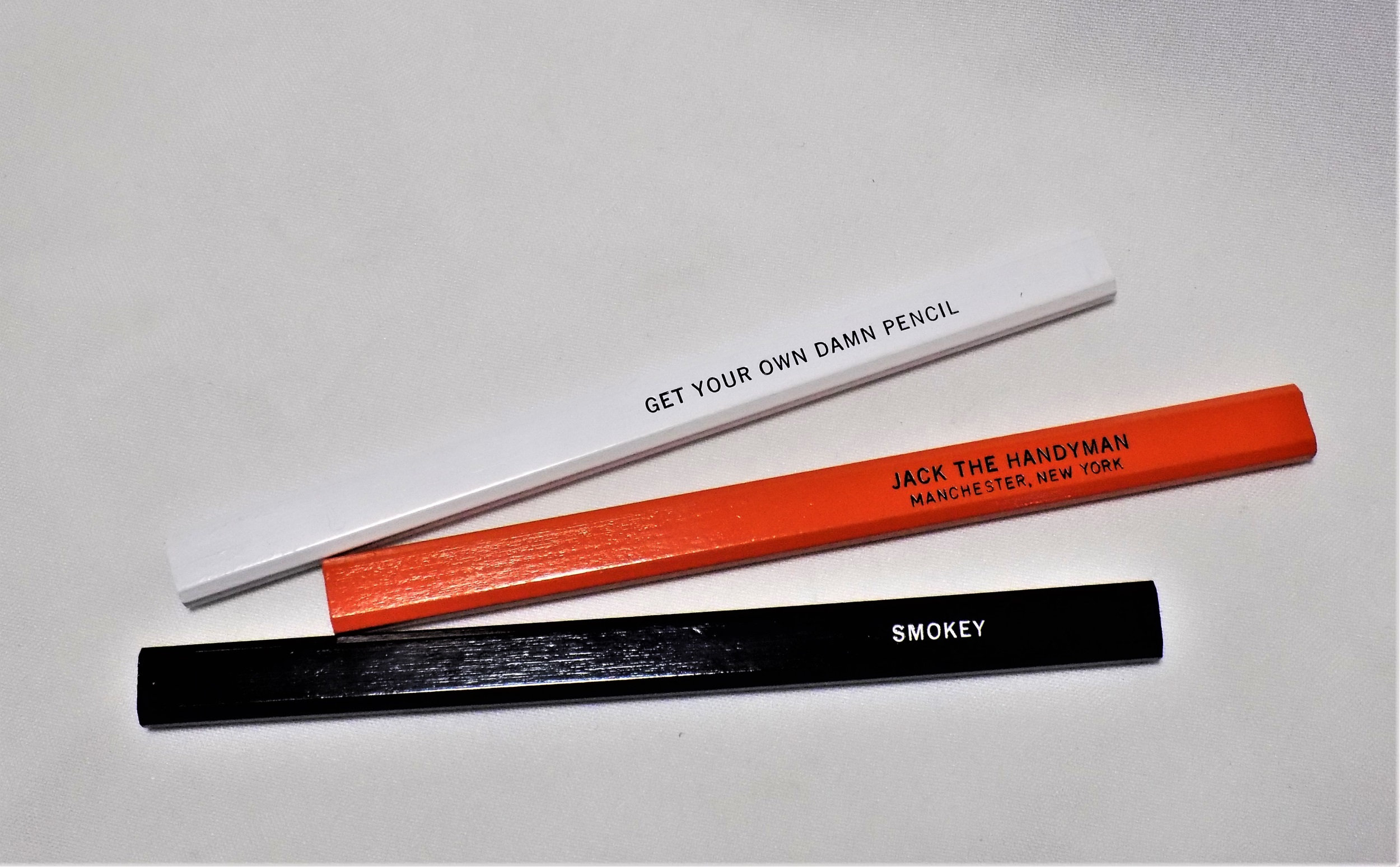 6 Natural Finish Personalized Carpenter Pencils – Custom Engraved, USA Made