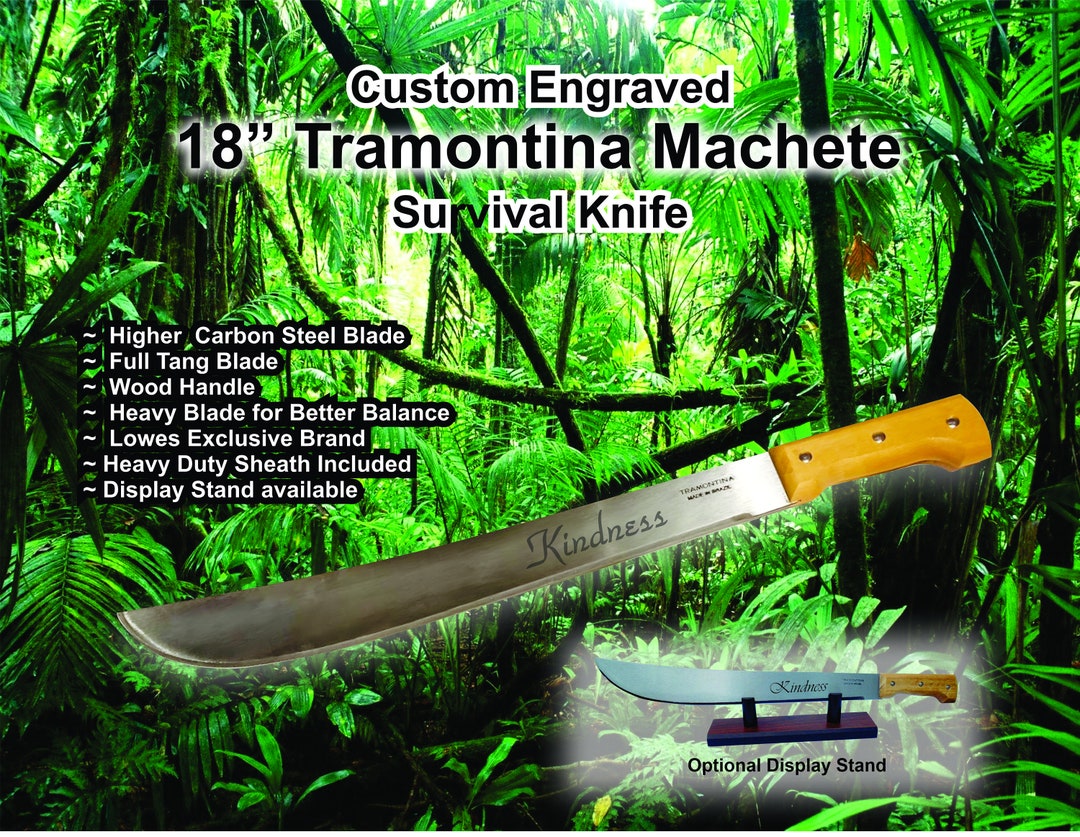 Tramontina 22 in. Machete with Carbon Steel Blade and Black