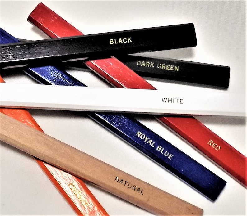 Set of 7 Assorted Personalized Carpenter Pencils Handyman Etsy