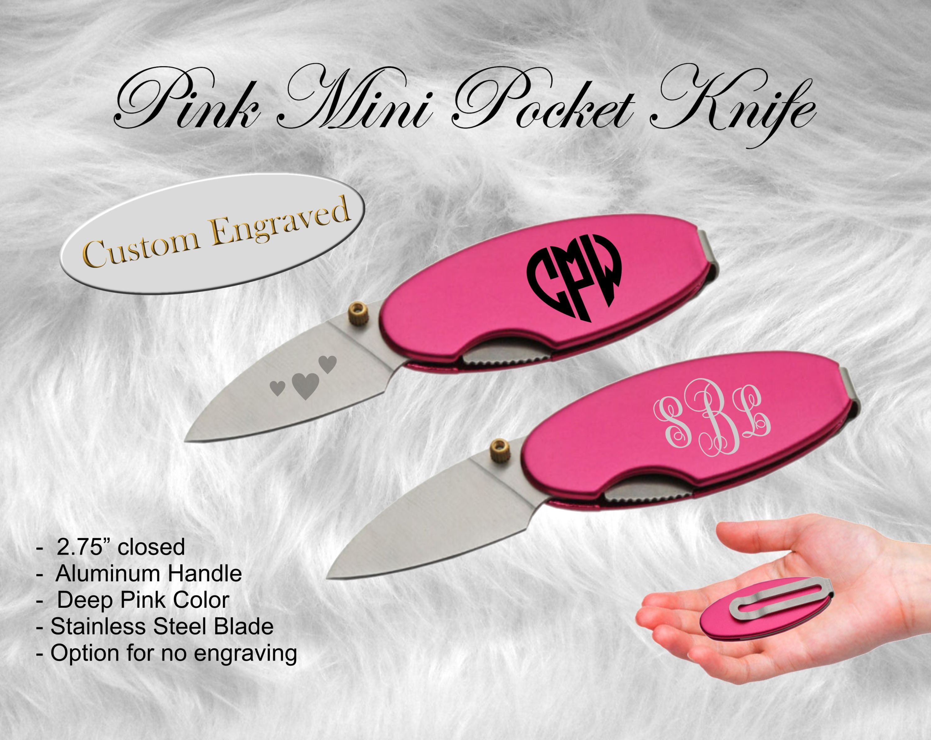 Pocket Knife, Mini Knife, Pink Knife 