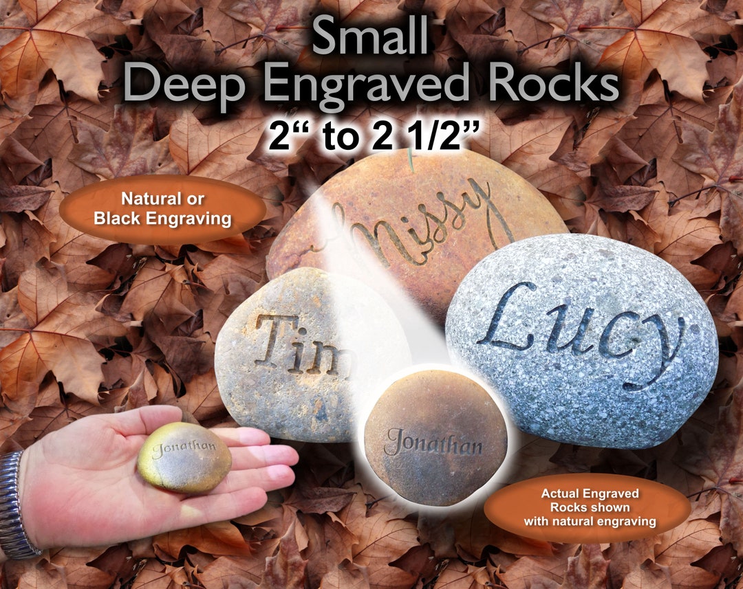 Engraved Rocks, Small Size Engraved Rocks, 2